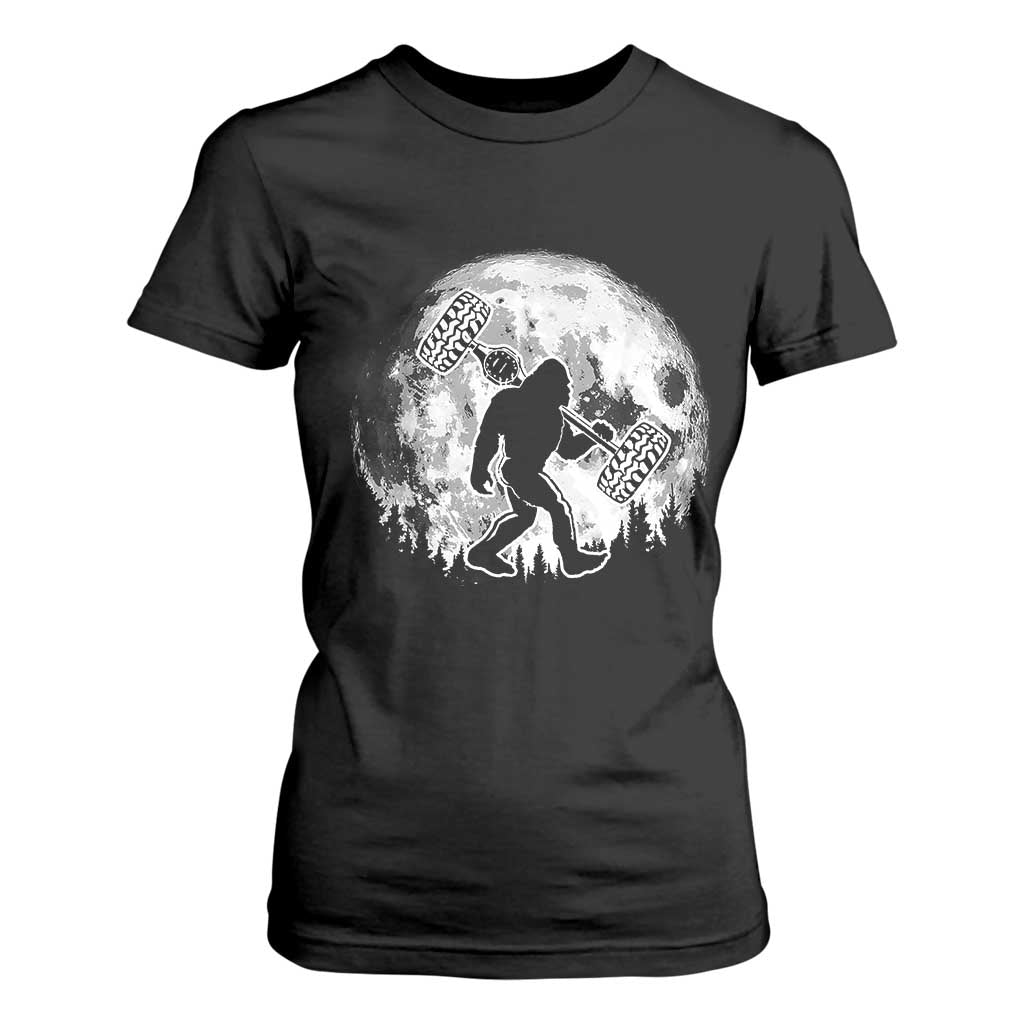 Funny Bigfoot Offroad Car Night Stroll Adventure T Shirt For Women TS11 Black Print Your Wear