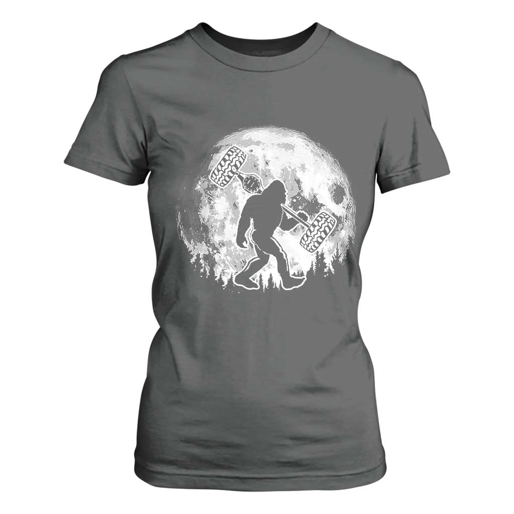 Funny Bigfoot Offroad Car Night Stroll Adventure T Shirt For Women TS11 Dark Heather Print Your Wear