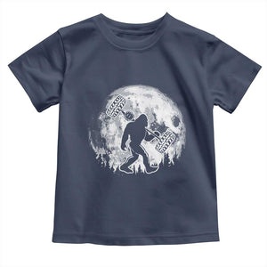 Funny Bigfoot Offroad Car Night Stroll Adventure Toddler T Shirt TS11 Navy Print Your Wear