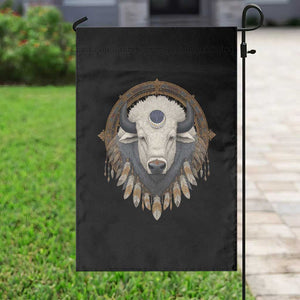 Native American White Buffalo And Eagle Feathers Garden Flag TS11 Print Your Wear