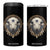 Native American White Buffalo And Eagle Feathers 4 in 1 Can Cooler Tumbler TS11 One Size: 16 oz Black Print Your Wear