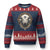 Native American White Buffalo And Eagle Feathers Ugly Christmas Sweater - Print Your Wear