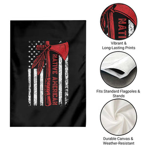 Native American Tomahawk Vintage USA Flag Tribal Tradition Garden Flag TS11 Print Your Wear