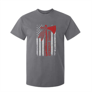 Native American Tomahawk Vintage USA Flag Tribal Tradition T Shirt For Kid TS11 Charcoal Print Your Wear