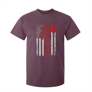 Native American Tomahawk Vintage USA Flag Tribal Tradition T Shirt For Kid TS11 Maroon Print Your Wear