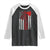 Native American Tomahawk Vintage USA Flag Tribal Tradition Raglan Shirt TS11 Black White Print Your Wear