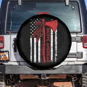 Native American Tomahawk Vintage USA Flag Tribal Tradition Spare Tire Cover TS11 No hole Black Print Your Wear
