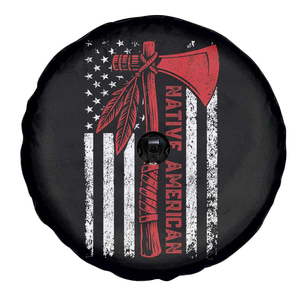 Native American Tomahawk Vintage USA Flag Tribal Tradition Spare Tire Cover TS11 Print Your Wear
