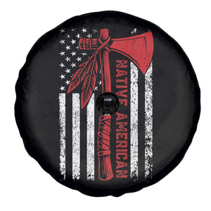 Native American Tomahawk Vintage USA Flag Tribal Tradition Spare Tire Cover TS11 Print Your Wear