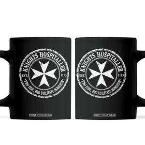 Knights Hospitaller Coffee Mug Pro Fide Pro Utilitate Hominum est 1113 Maltese Catholic Christian