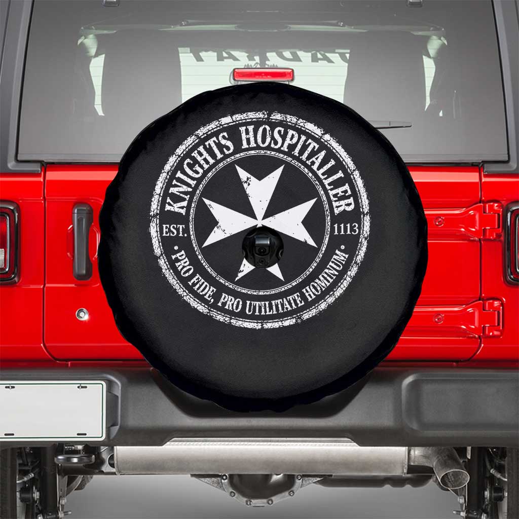 Knights Hospitaller Spare Tire Cover Pro Fide Pro Utilitate Hominum est 1113 Maltese Catholic Christian