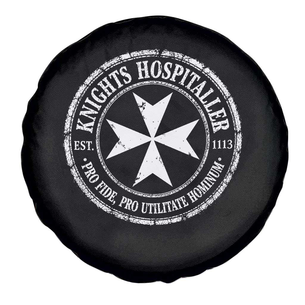 Knights Hospitaller Spare Tire Cover Pro Fide Pro Utilitate Hominum est 1113 Maltese Catholic Christian