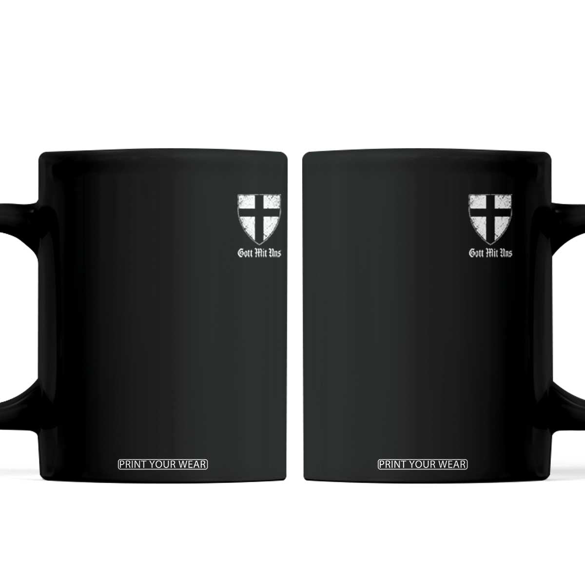 Teutonic Order Flag Cross Gott Mit Uns Coffee Mug Knight Insignia Arms Shield