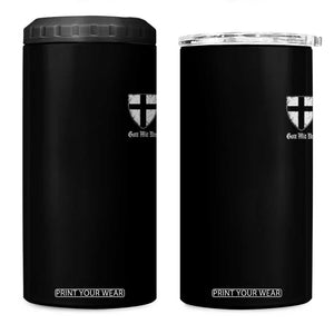 Teutonic Order Flag Cross Gott Mit Uns 4 in 1 Can Cooler Tumbler Knight Insignia Arms Shield