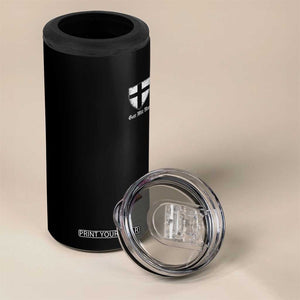 Teutonic Order Flag Cross Gott Mit Uns 4 in 1 Can Cooler Tumbler Knight Insignia Arms Shield
