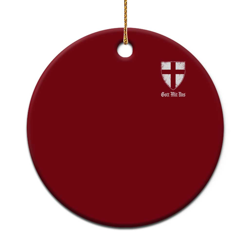 Teutonic Order Flag Cross Gott Mit Uns Ceramic Ornament Knight Insignia Arms Shield TS11 1pc Red Print Your Wear