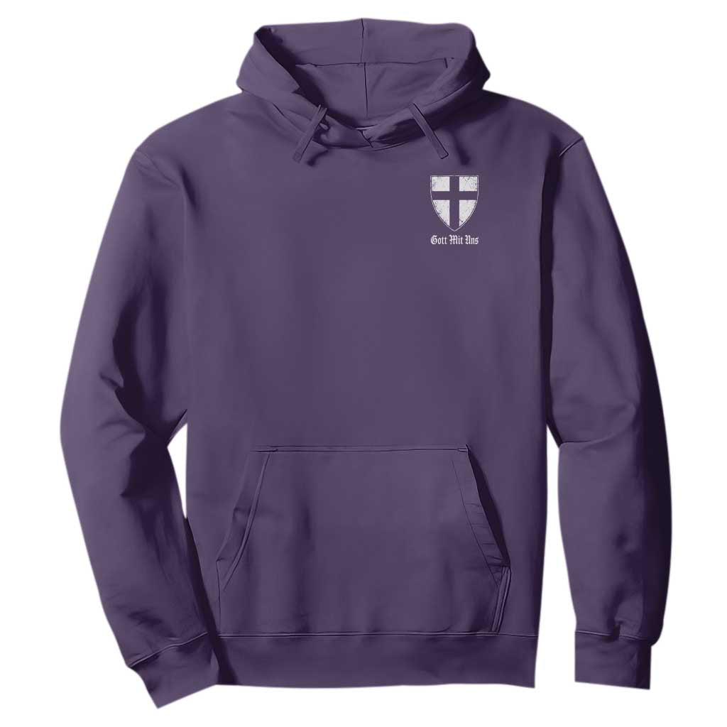 Teutonic Order Flag Cross Gott Mit Uns Hoodie Knight Insignia Arms Shield TS11 Purple Print Your Wear