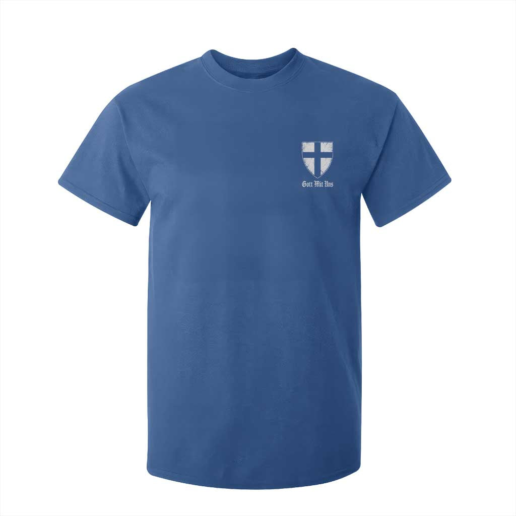 Teutonic Order Flag Cross Gott Mit Uns T Shirt For Kid Knight Insignia Arms Shield TS11 Royal Blue Print Your Wear