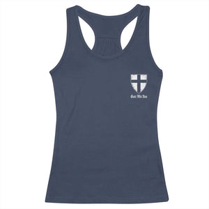 Teutonic Order Flag Cross Gott Mit Uns Racerback Tank Top Knight Insignia Arms Shield TS11 Navy Print Your Wear