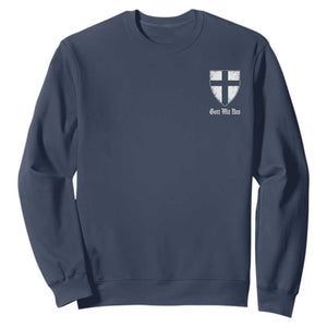 Teutonic Order Flag Cross Gott Mit Uns Sweatshirt Knight Insignia Arms Shield TS11 Navy Print Your Wear