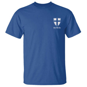 Teutonic Order Flag Cross Gott Mit Uns T Shirt Knight Insignia Arms Shield TS11 Royal Blue Print Your Wear