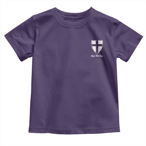 Teutonic Order Flag Cross Gott Mit Uns Toddler T Shirt Knight Insignia Arms Shield TS11 Purple Print Your Wear