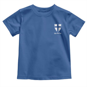 Teutonic Order Flag Cross Gott Mit Uns Toddler T Shirt Knight Insignia Arms Shield TS11 Royal Blue Print Your Wear