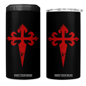 Vintage Cross of St James Order of Santiago 4 in 1 Can Cooler Tumbler