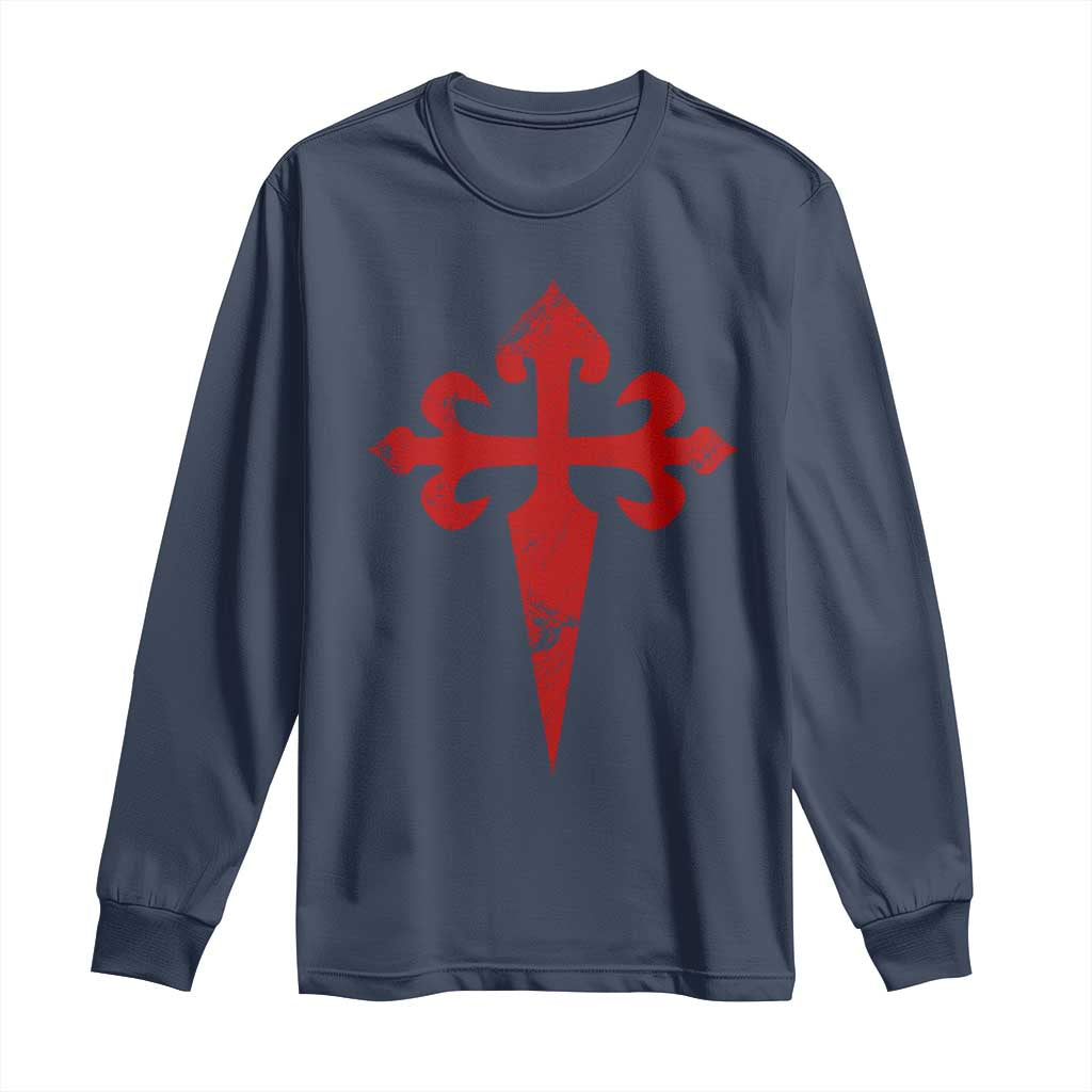Vintage Cross of St James Order of Santiago Long Sleeve Shirt