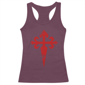 Vintage Cross of St James Order of Santiago Racerback Tank Top