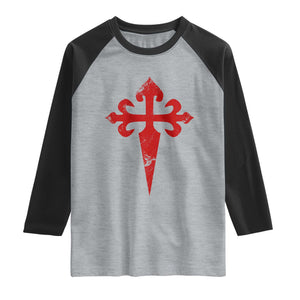 Vintage Cross of St James Order of Santiago Raglan Shirt