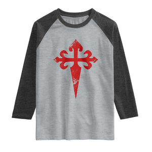 Vintage Cross of St James Order of Santiago Raglan Shirt