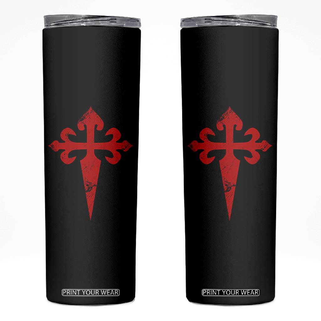 Vintage Cross of St James Order of Santiago Skinny Tumbler TS11 Black Print Your Wear