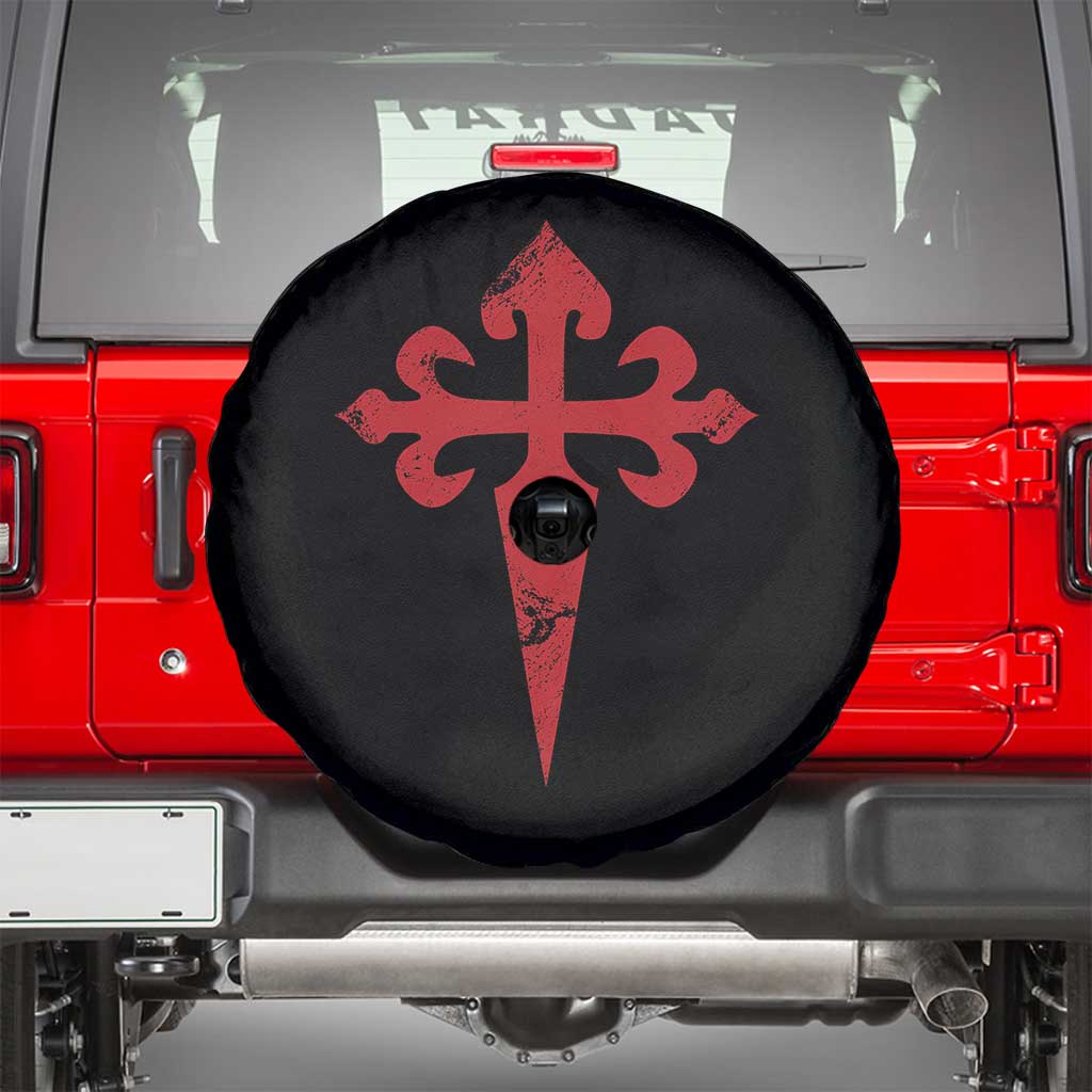 Vintage Cross of St James Order of Santiago Spare Tire Cover