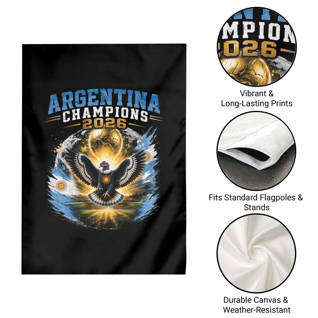 Argentina Champions 2026 Garden Flag Proud Argentinian Football Fan
