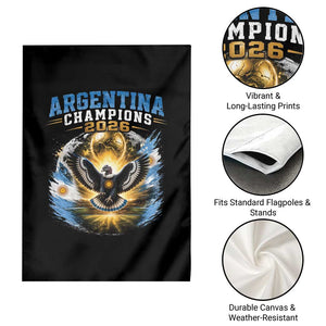 Argentina Champions 2026 Garden Flag Proud Argentinian Football Fan