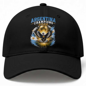 Argentina Champions 2026 Baseball Cap Proud Argentinian Football Fan TS11 Print Your Wear