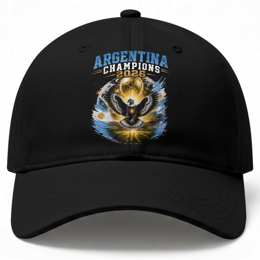 Argentina Champions 2026 Baseball Cap Proud Argentinian Football Fan TS11 Print Your Wear