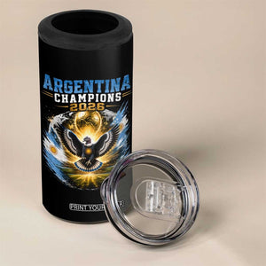 Argentina Champions 2026 4 in 1 Can Cooler Tumbler Proud Argentinian Football Fan