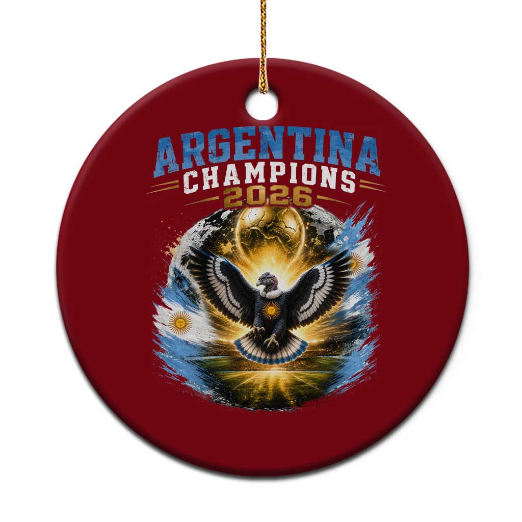 Argentina Champions 2026 Ceramic Ornament Proud Argentinian Football Fan