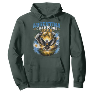 Argentina Champions 2026 Hoodie Proud Argentinian Football Fan TS11 Dark Forest Green Print Your Wear