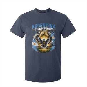 Argentina Champions 2026 T Shirt For Kid Proud Argentinian Football Fan TS11 Navy Print Your Wear