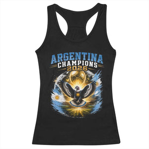 Argentina Champions 2026 Racerback Tank Top Proud Argentinian Football Fan