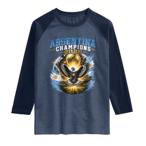 Argentina Champions 2026 Raglan Shirt Proud Argentinian Football Fan