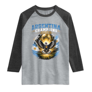 Argentina Champions 2026 Raglan Shirt Proud Argentinian Football Fan