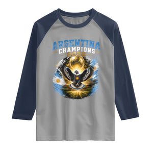 Argentina Champions 2026 Raglan Shirt Proud Argentinian Football Fan