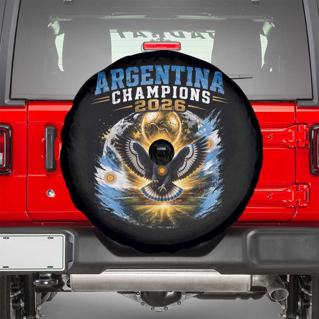 Argentina Champions 2026 Spare Tire Cover Proud Argentinian Football Fan