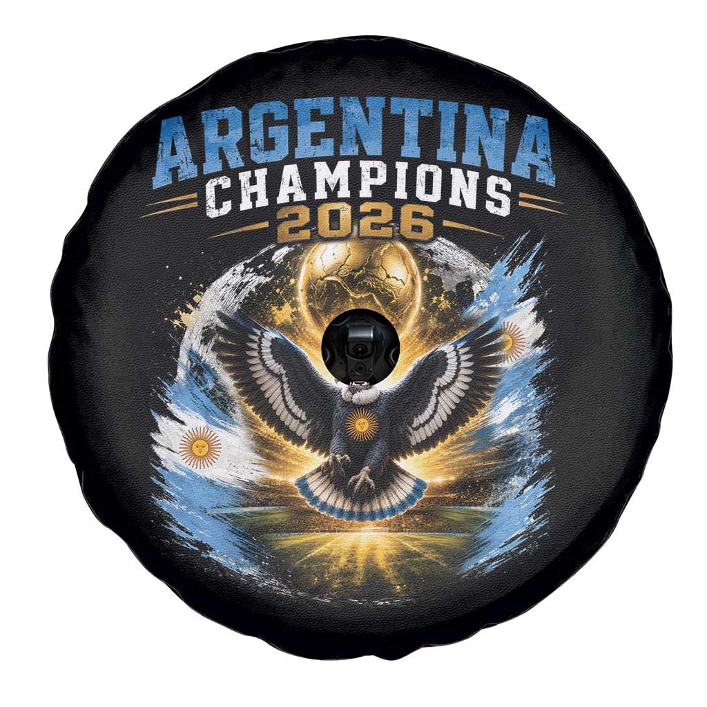 Argentina Champions 2026 Spare Tire Cover Proud Argentinian Football Fan