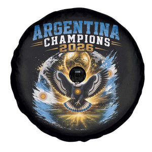 Argentina Champions 2026 Spare Tire Cover Proud Argentinian Football Fan
