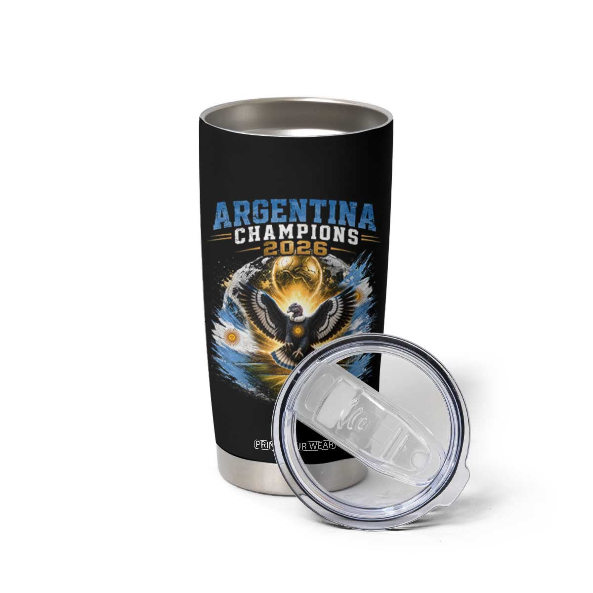 Argentina Champions 2026 Tumbler Cup Proud Argentinian Football Fan
